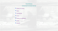 Desktop Screenshot of keramik.hfk-bremen.de